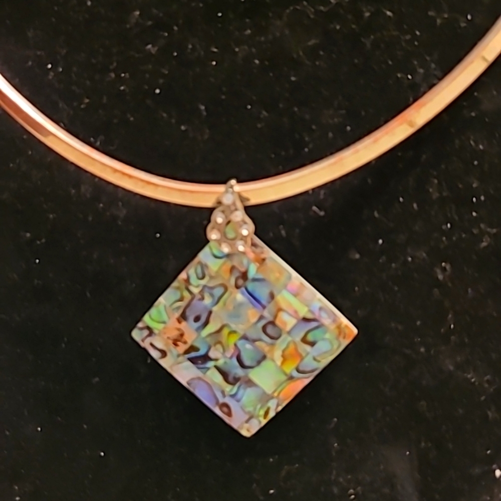 Multicolored Triangle Pendant